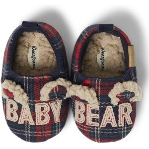 Dearfoams Unisex-child Lil Bear and Baby Bear Slipper